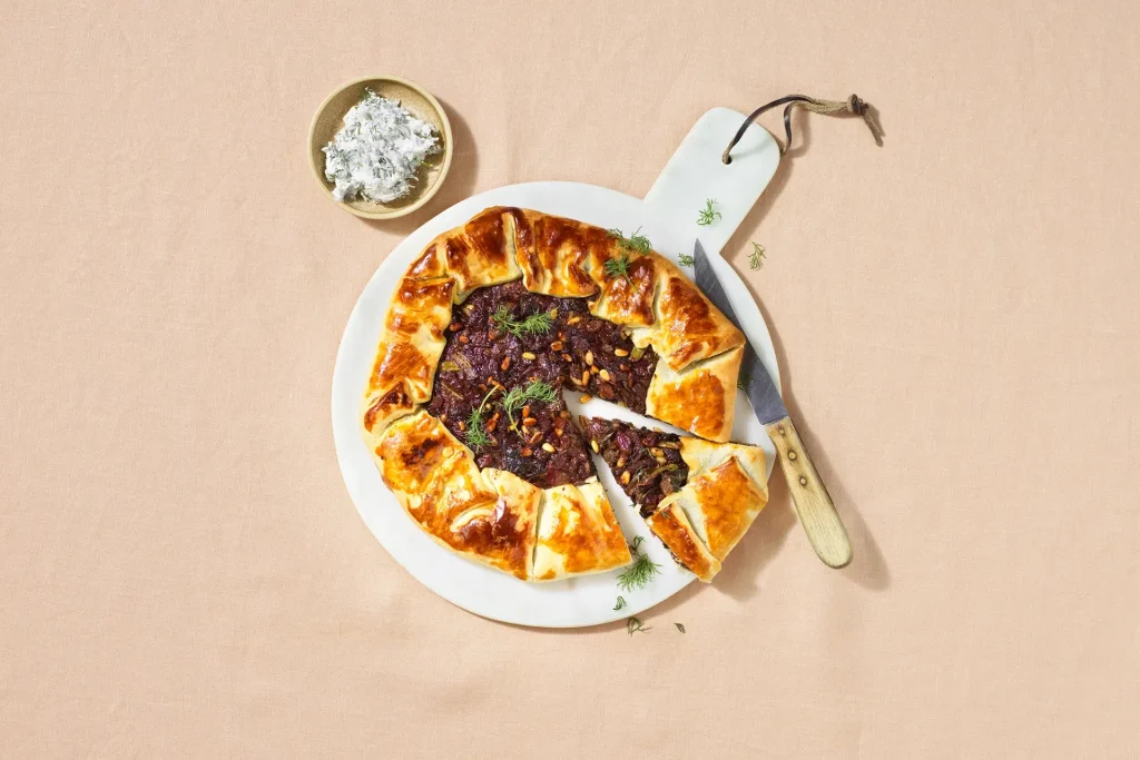 Spinaziegalette met dille-dip