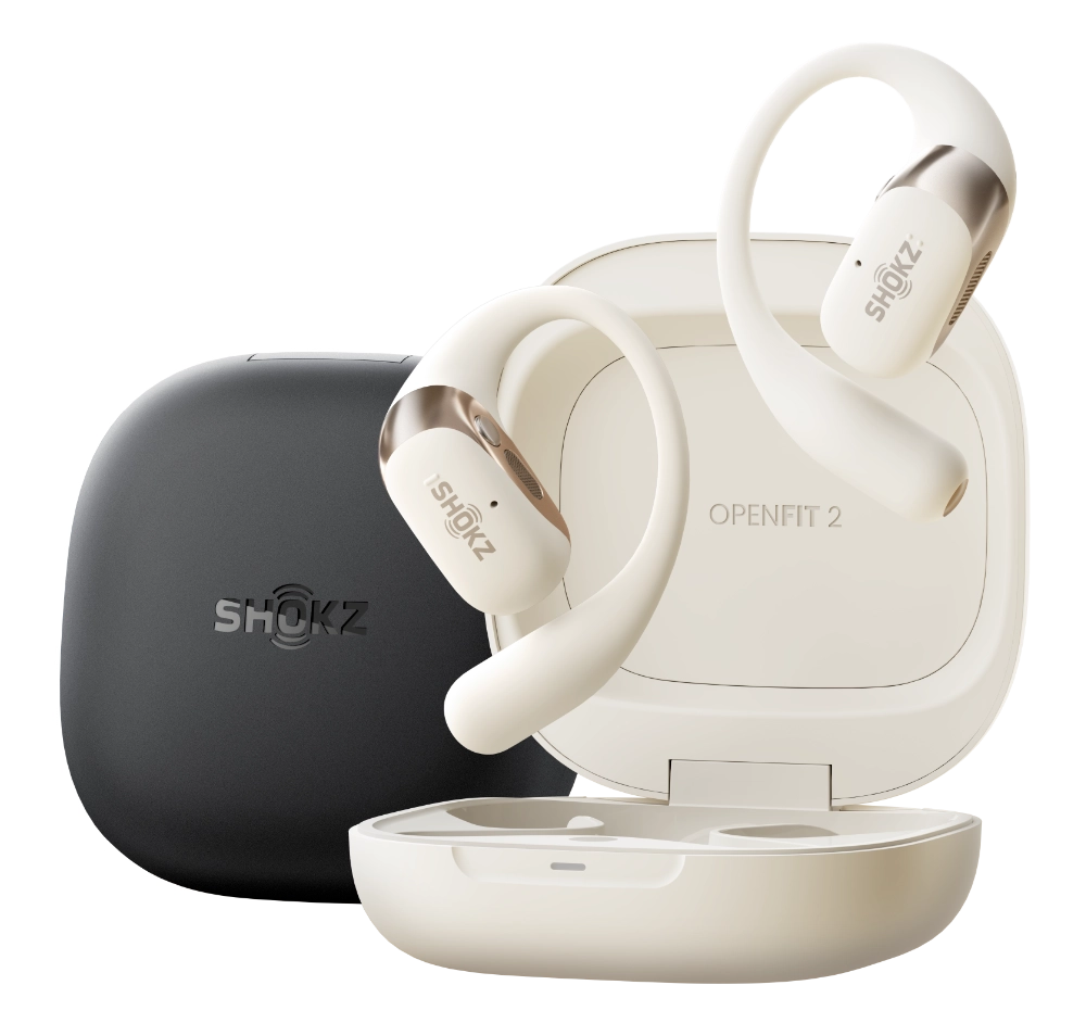SHOKZ_OpenFit 2_Black+Beige_Render_1